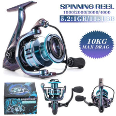 Spinning Reel 1000-4000 | Max Drag 8kg | Metal Spool - Season1Ep3